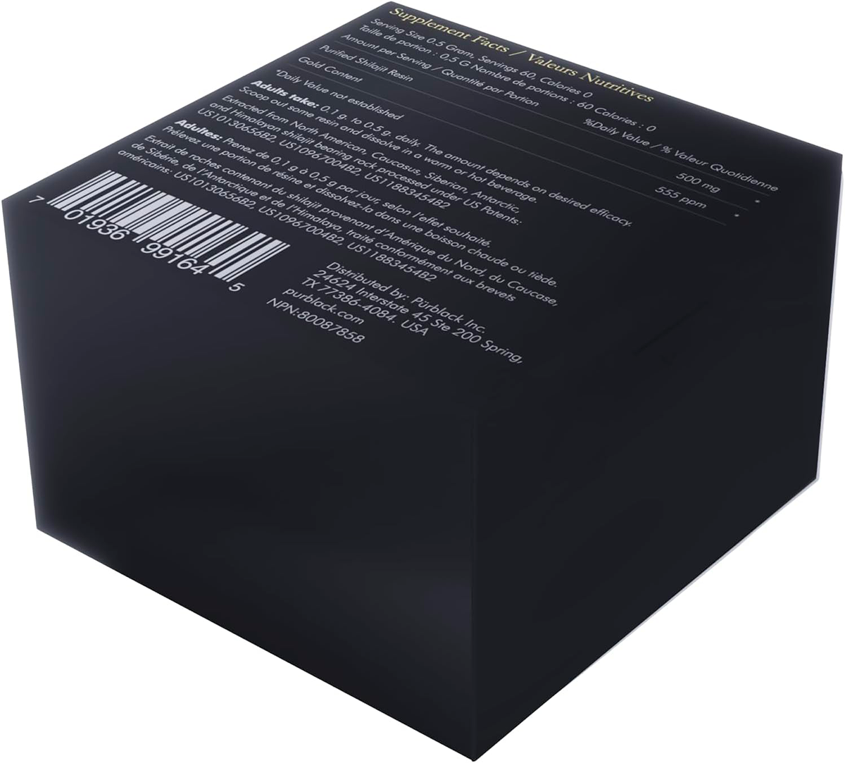 Résine de Shilajit pur Purblack, plus de 85 oligo-éléments, 60 portions - Image 4